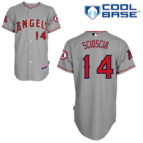Scioscia Los Angeles Angels grey jersey