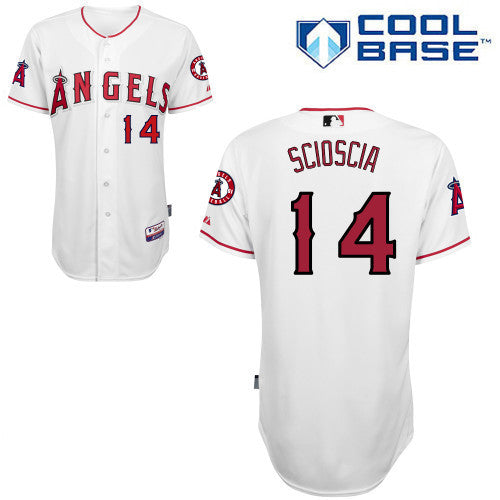 Scioscia Los Angeles Angels white jersey