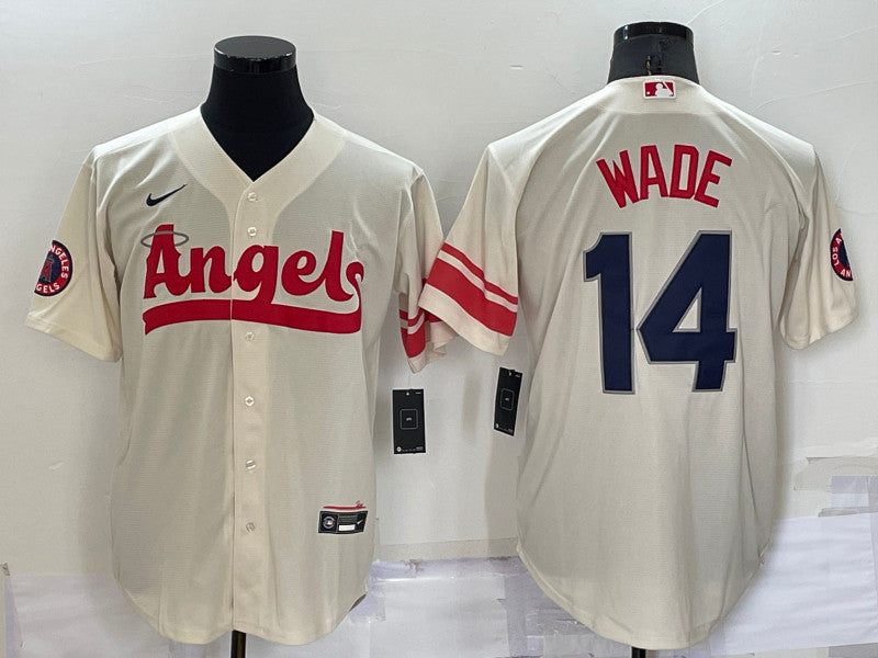 Tyler Wade Los Angeles Angels cream City Connect jersey