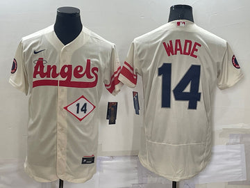 Tyler Wade Los Angeles Angels cream City Connect jersey