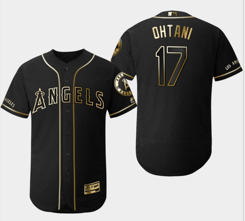 Shohei Ohtani Los Angeles Angels black jersey