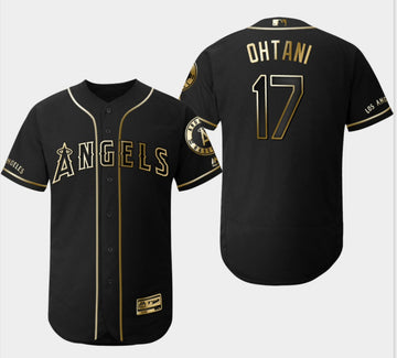 Shohei Ohtani Los Angeles Angels black jersey