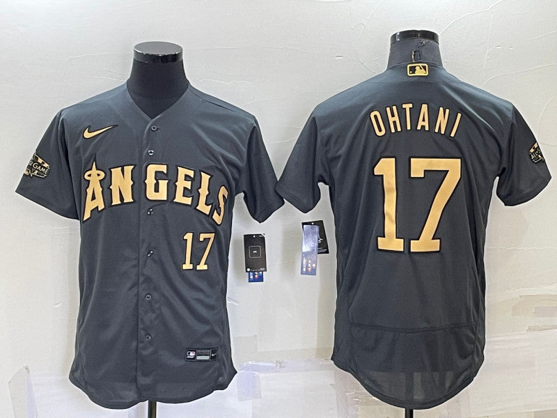 Shohei Ohtani Los Angeles Angels charcoal All-Star jersey