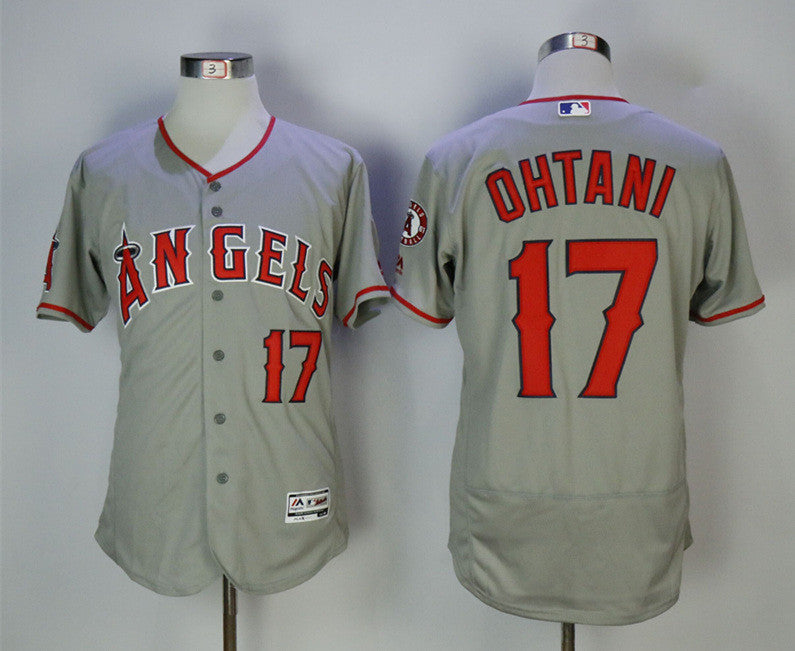 Shohei Ohtani Los Angeles Angels gray jersey