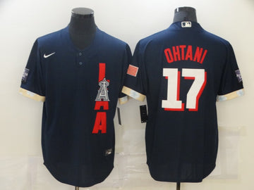 Shohei Ohtani Los Angeles Angels navy All-Star jersey