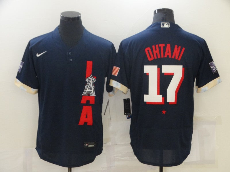 Shohei Ohtani Los Angeles Angels navy All-Star jersey
