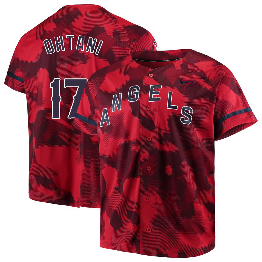 Shohei Ohtani Los Angeles Angels red Fashion jersey