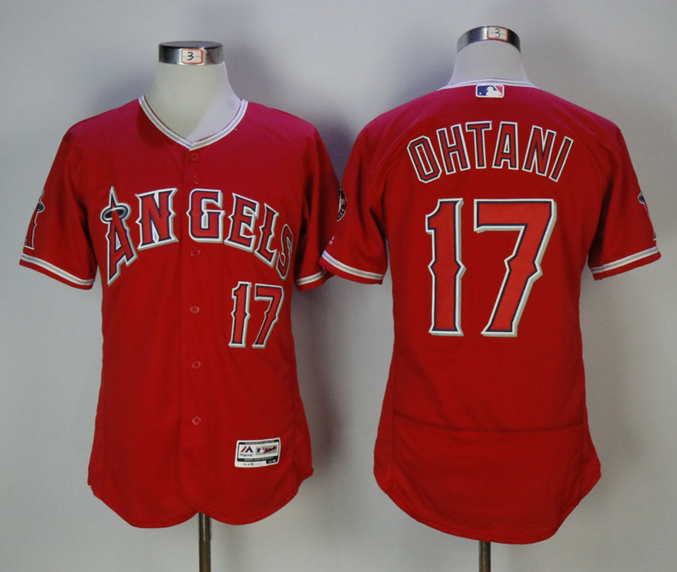 Shohei Ohtani Los Angeles Angels red jersey