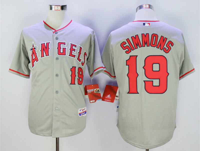 Andrelton Simmons Los Angeles Angels grey jersey