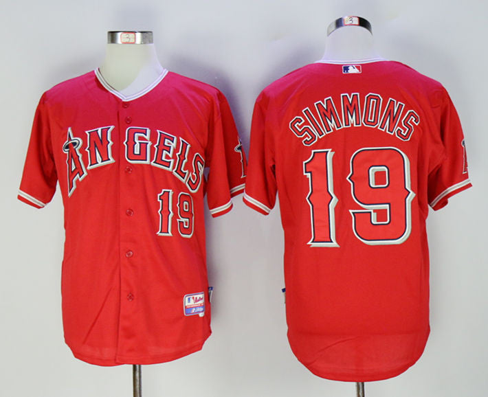 Andrelton Simmons Los Angeles Angels red jersey