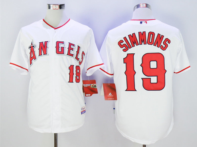 Andrelton Simmons Los Angeles Angels white jersey
