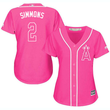 Andrelton Simmons Los Angeles Angels pink jersey