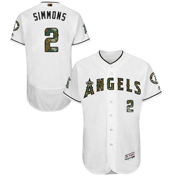 Andrelton Simmons Los Angeles Angels white jersey
