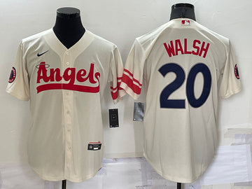 Jared Walsh Los Angeles Angels cream City Connect jersey