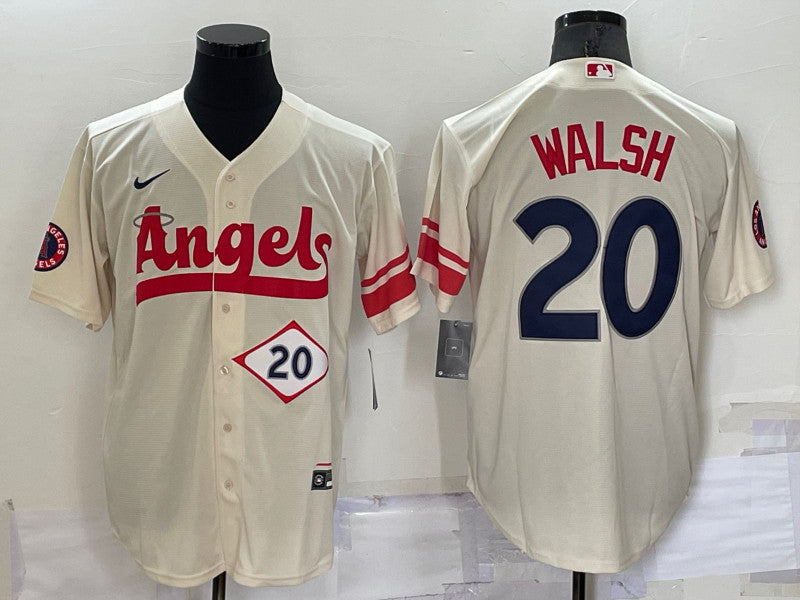 Jared Walsh Los Angeles Angels cream City Connect jersey