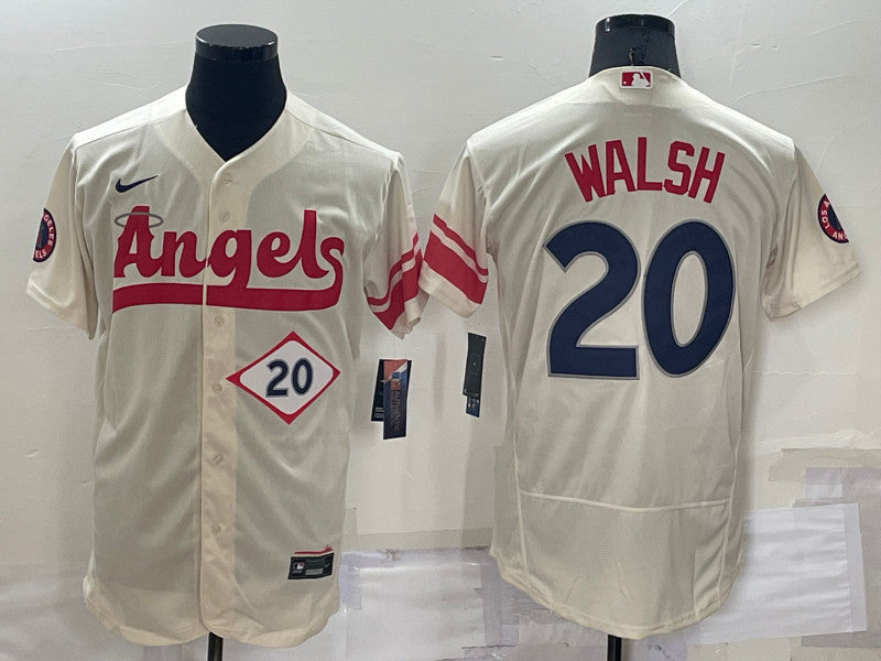Jared Walsh Los Angeles Angels cream City Connect jersey