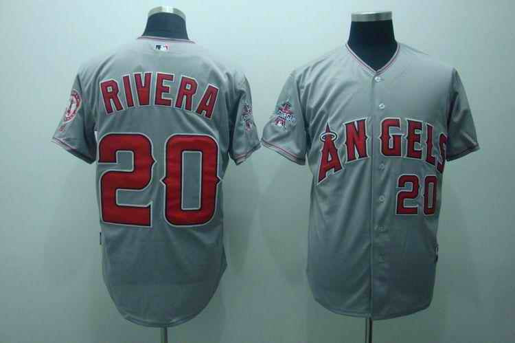Rivera Los Angeles Angels grey jersey