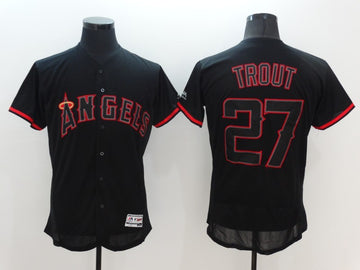 Mike Trout Los Angeles Angels black jersey