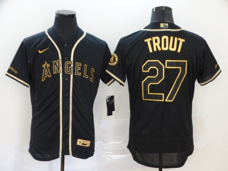 Mike Trout Los Angeles Angels black jersey