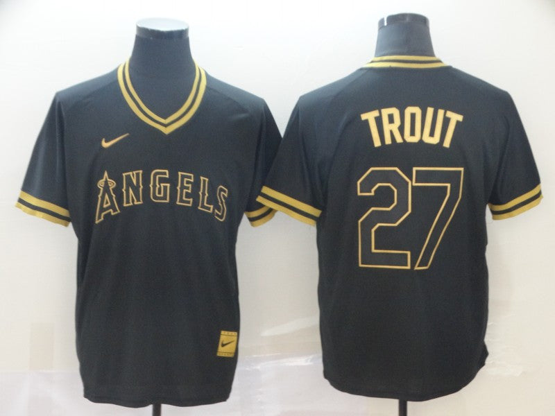 Mike Trout Los Angeles Angels black Legend jersey