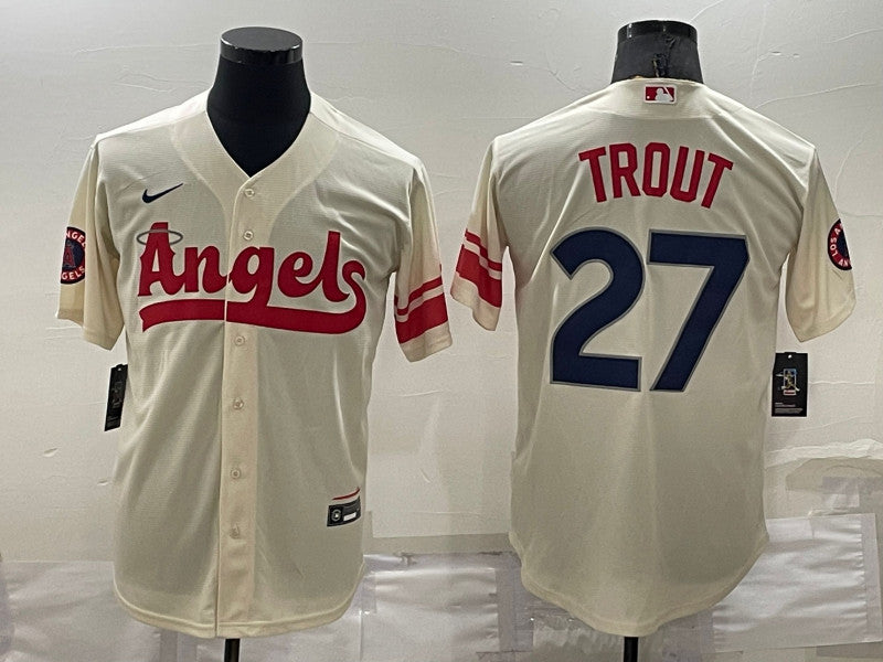 Mike Trout Los Angeles Angels cream City Connect jersey