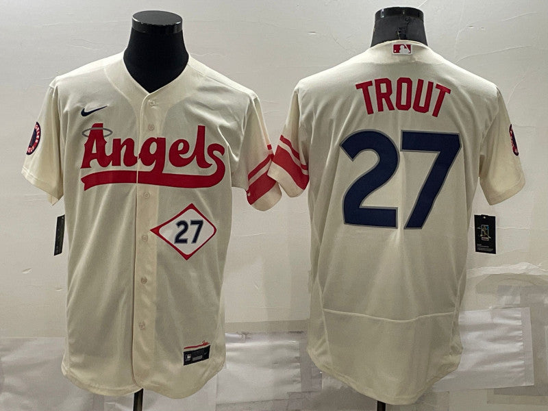 Mike Trout Los Angeles Angels cream City Connect jersey