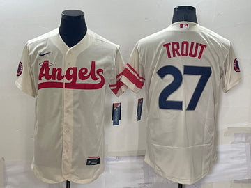 Mike Trout Los Angeles Angels cream City Connect jersey