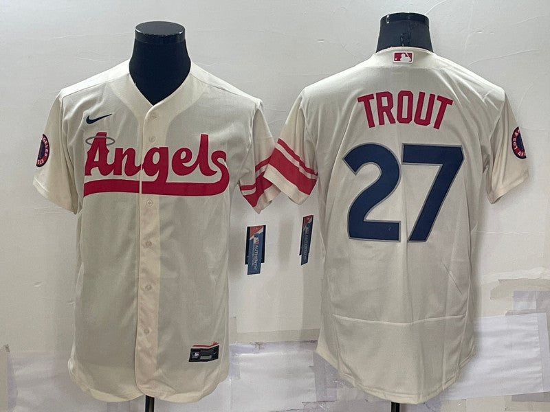 Mike Trout Los Angeles Angels cream City Connect jersey