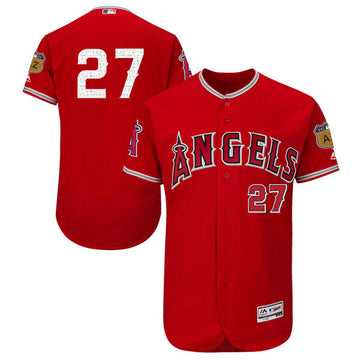 Mike Trout Los Angeles Angels red jersey