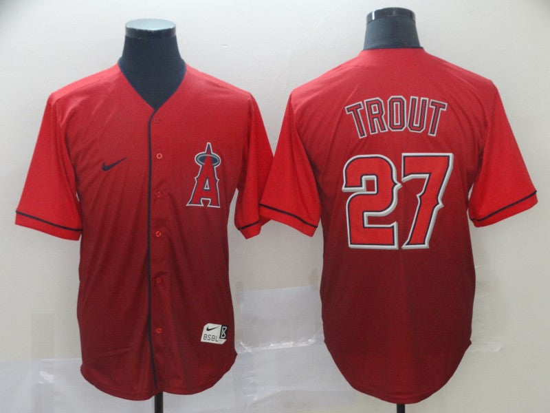 Mike Trout Los Angeles Angels red Fashion jersey