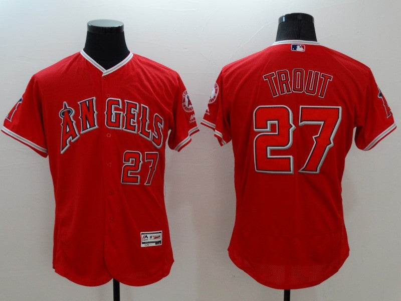 Mike Trout Los Angeles Angels red jersey