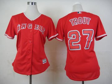 Mike Trout Los Angeles Angels red jersey