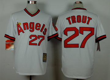 Mike Trout Los Angeles Angels white jersey