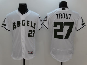 Mike Trout Los Angeles Angels white jersey