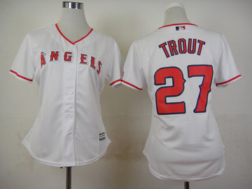 Mike Trout Los Angeles Angels white jersey