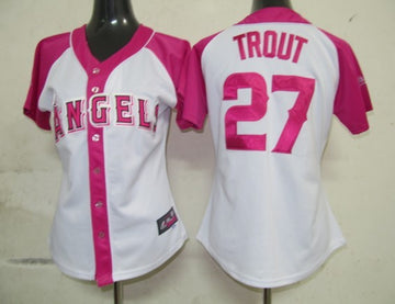 Trout Los Angeles Angels pink jersey