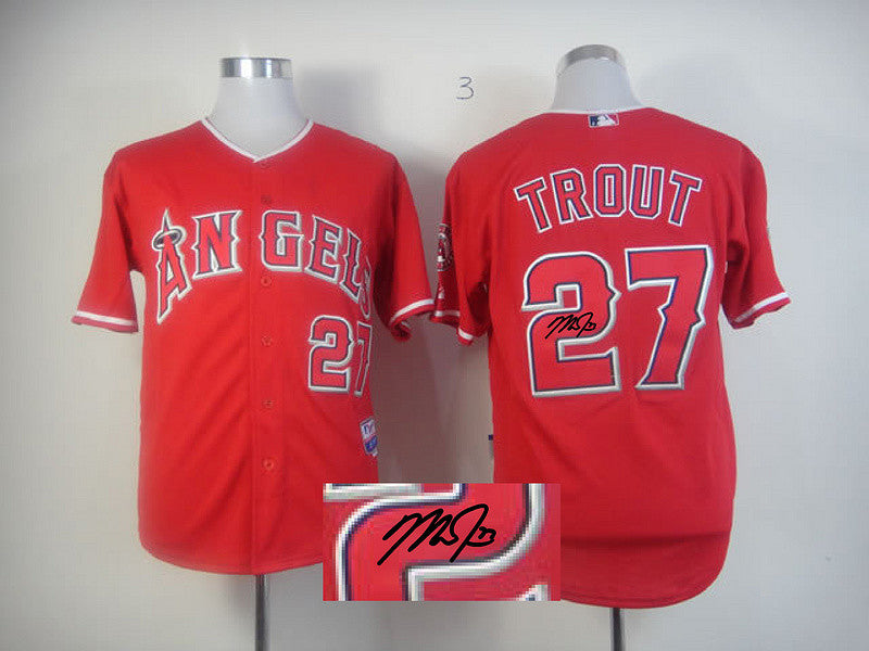 Trout Los Angeles Angels red jersey