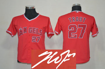 Trout Los Angeles Angels red jersey