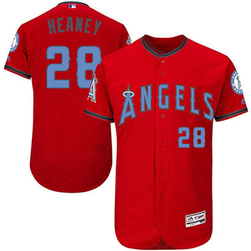 Andrew Heaney Los Angeles Angels red jersey