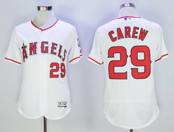 Rod Carew Los Angeles Angels white jersey