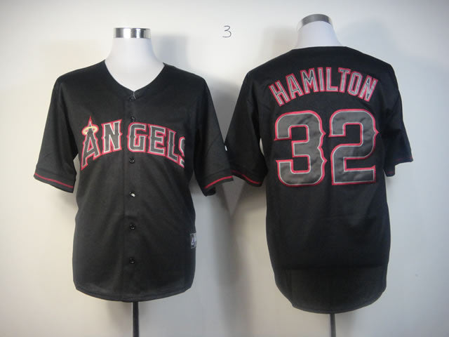Hamilton Los Angeles Angels black Fashion jersey
