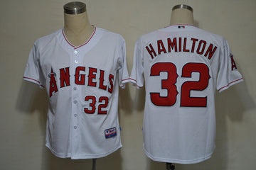 Hamilton Los Angeles Angels white jersey