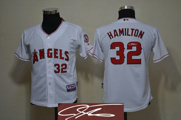 Hamilton Los Angeles Angels white jersey