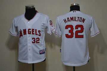 Hamilton Los Angeles Angels white jersey