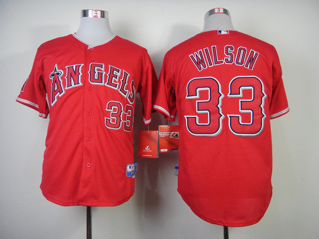 Wilson Los Angeles Angels red jersey