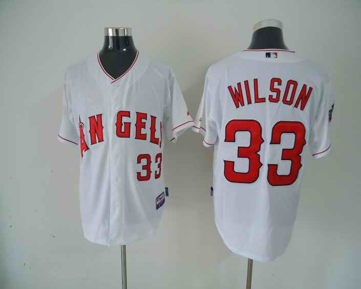 Wilson Los Angeles Angels white jersey
