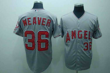 Weaver Los Angeles Angels grey jersey