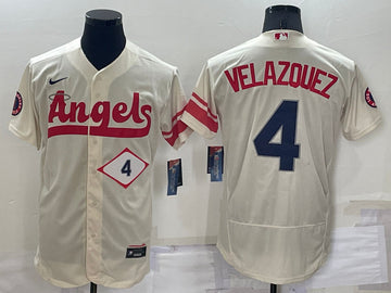 Andrew Velazquez Los Angeles Angels cream City Connect jersey