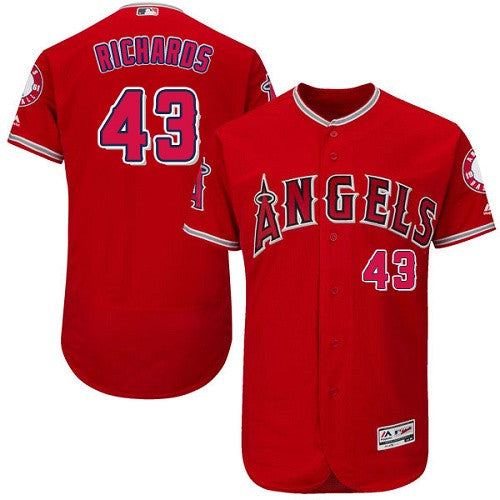 Garrett Richards Los Angeles Angels red jersey