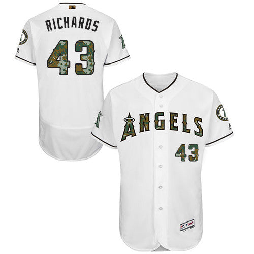 Garrett Richards Los Angeles Angels white jersey